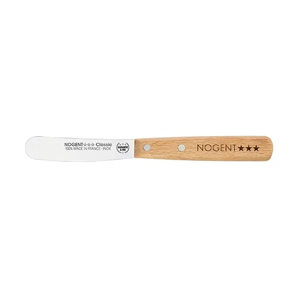 Nogent Classic Wooden Butter Spreader – 8 Cm Beechwood Handle 1