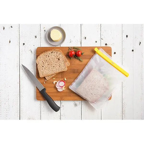 Nostik Reusable Freezer Bags – Pack Of 4, 24 Cm, Leak-Proof & Bpa-Free 1