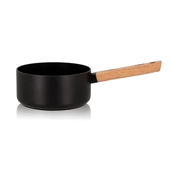 Ogo Ector Induction-Compatible Saucepan – 18 Cm, Wood Handle 1