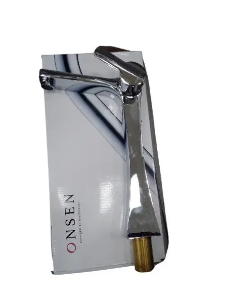 Ons-40262 High-Arc Single-Hole Stainless Steel Lavatory Mixer 1