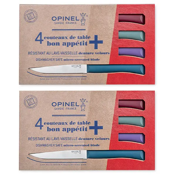 Opinel Glam Table Knife Set – 2 X 4-Piece Premium Gift Boxes 1