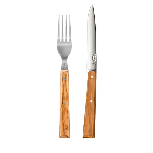 Opinel La Table Au Soleil Cutlery Set – 4 Knives + 4 Forks In Elegant Gift Box 1