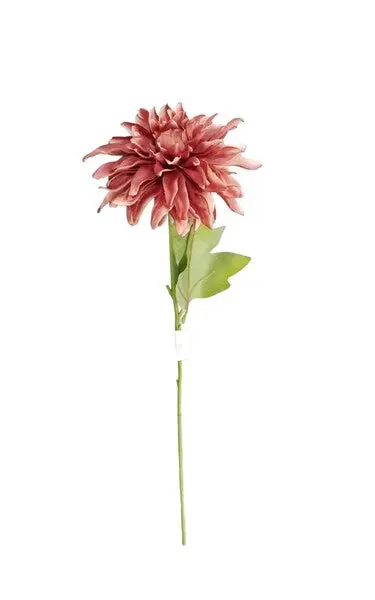 Orange Dahlia Artificial Flower – Cobalt Accents (R0504-7) 1