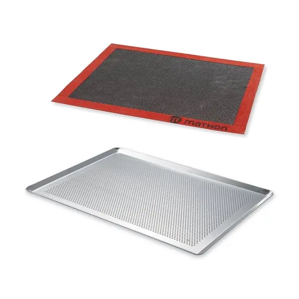 Perforated Pastry Mat & Baking Tray Set – Silicone & Metal – Mathon 1