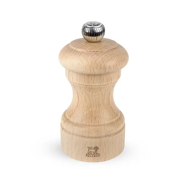 Peugeot Bistro Manual Salt Mill – 10 Cm Solid Wood Construction 1