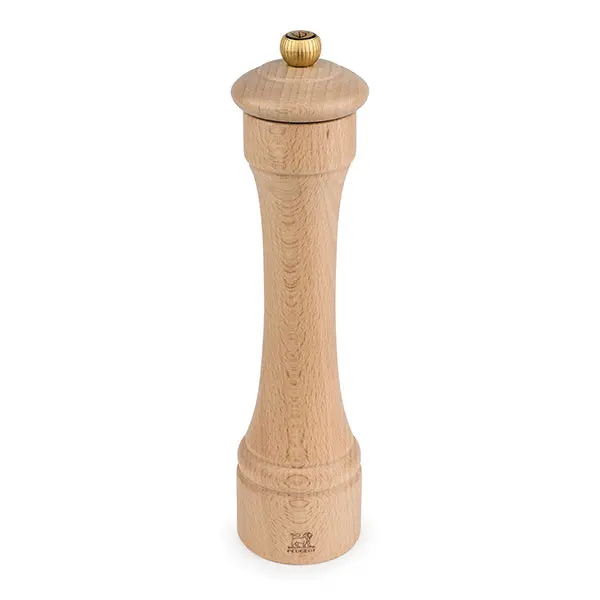 Peugeot Hostellerie Natural Pepper Grinder – 22 Cm Rustic Wood Design 1