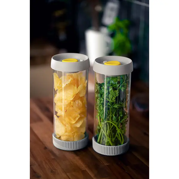 Pika Vacuum Storage Set: Two 1500 Ml Cylindrical Containers 1
