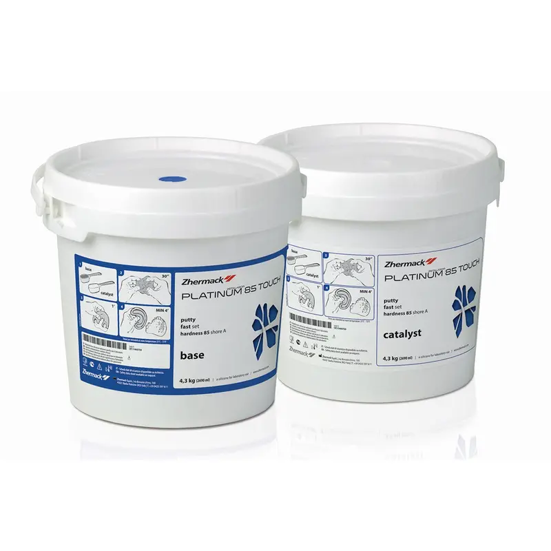 Platinum 85 Touch Addition Silicone – Ultra-Fine Consistency, 4.3 + 4.3 Kg 1
