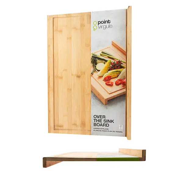 Point Virgule Adjustable Reversible Bamboo Cutting Board – 60 × 40 Cm With Juice Groove 1