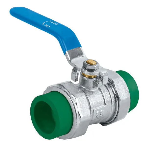 Ppr Ball Valve With Metal Union, 1/2 Inch, Model T41986 1