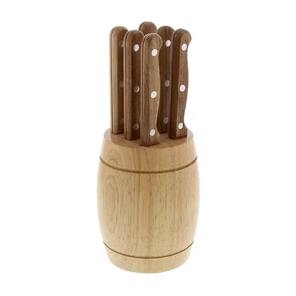 Pradel Excellence Rustika Knife Block – 6-Piece Forged Stainless Steel Set 1
