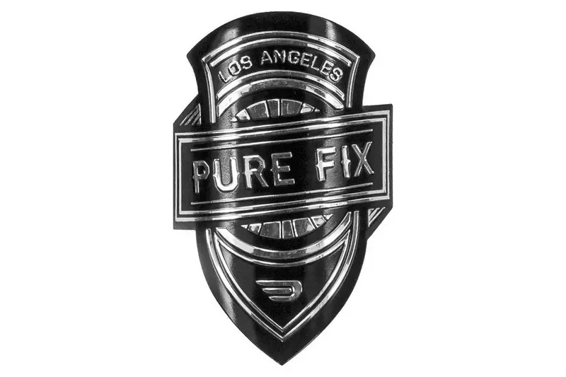 Pure Fix Head Tube Badge – Engraved Frame Logo Accessory 1