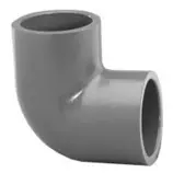 Pvc Schedule 80 2-Inch × 90° Elbow Fitting 1