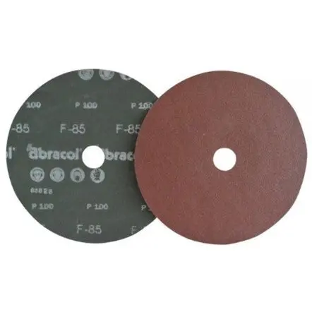 Red Velcro Sanding Disc – Abracol #220, 5" × 5" Hole Pattern 1