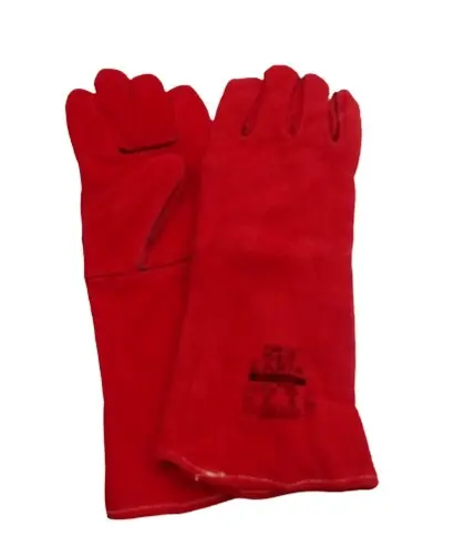 Red Welding Gloves – Gs001R 1