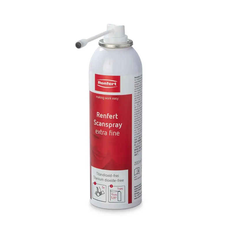 Renfert Scanspray Extra-Fine Matte White Surface Prep – 200 Ml 1