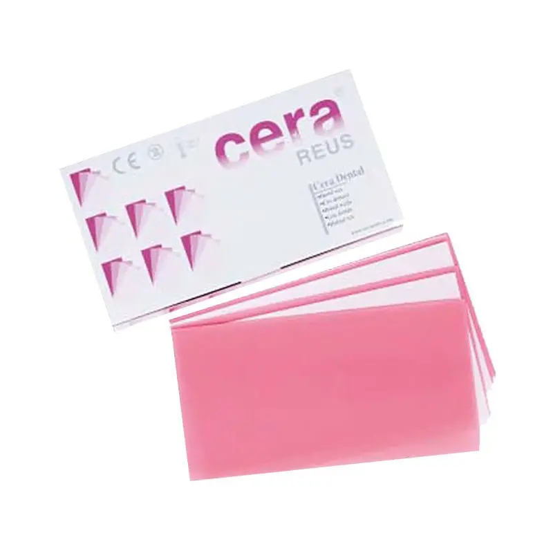Reus Hard Pink Plate Wax – Dental Tooth Arrangement & Setup Material 1