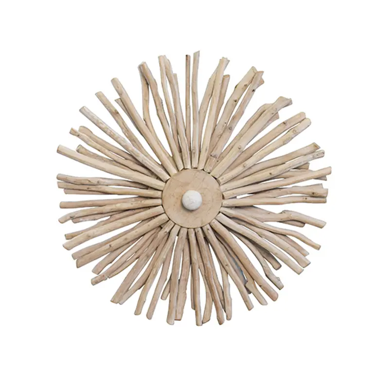 Rio Eucalyptus Wood Wall Sconce — Also Functions As Semi-Flushmount Ceiling Light 1