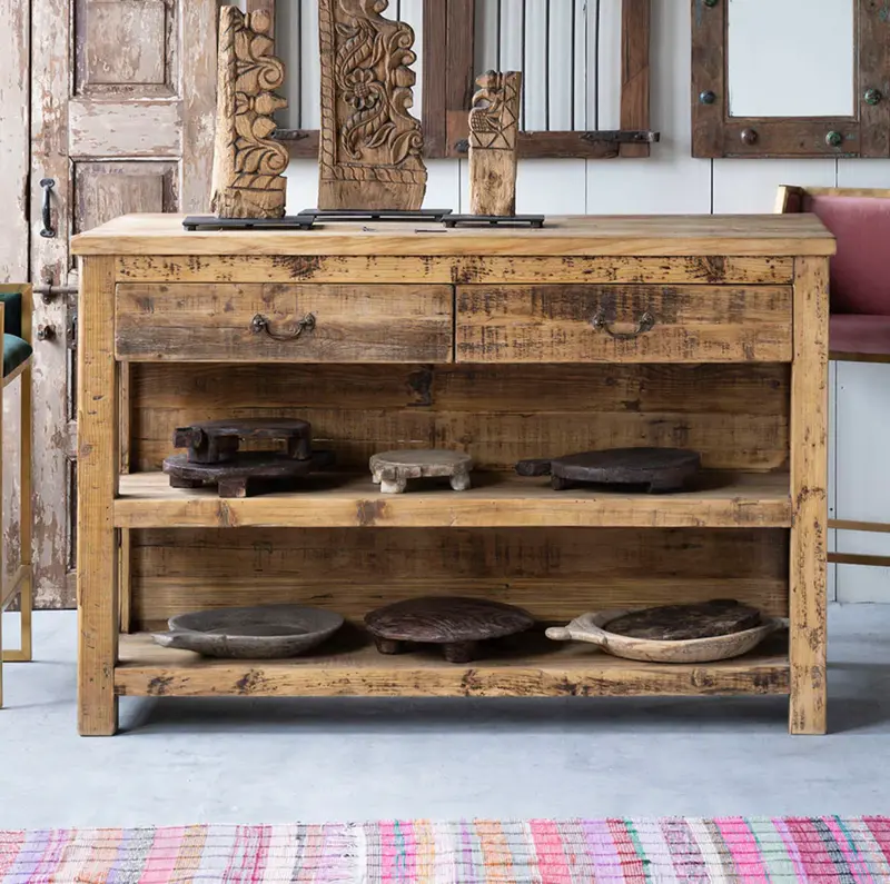 Rustic Timbers Farmhouse Island Or Buffet – Matthew Izzo 1