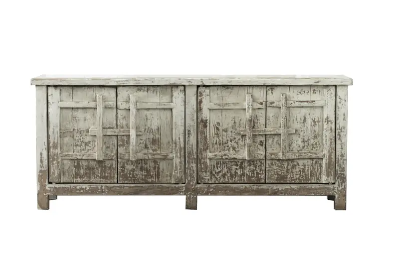 Salvaged Reclaimed Door Buffet Cabinet – Matthew Izzo Design 1