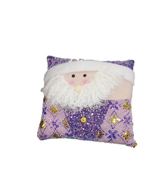 Santa & Snow Inspired Cushion – Purple Tone, Model 831-2787-321015-22J 1