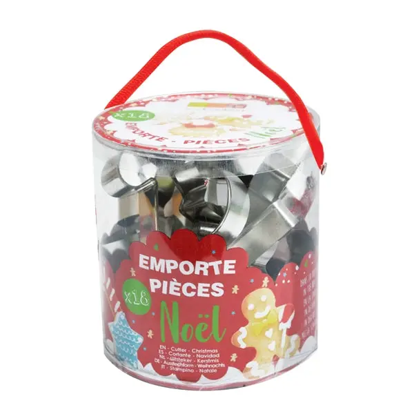 Scrapcooking Christmas Cookie Cutter Set – 18-Piece Stainless Steel Assortment 1