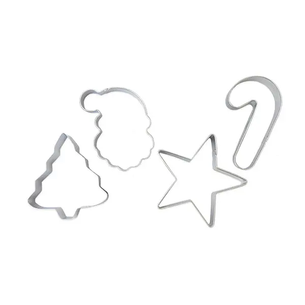 Scrapcooking Christmas Cookie Cutter Set – 4-Piece Festive Baking Shapes 1