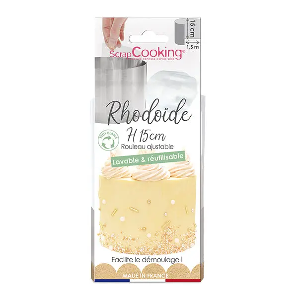 Scrapcooking Rhodoid Ribbon – 15 Mm Wide × 1.5 M Long, Food-Safe Clear Film For Packaging 1