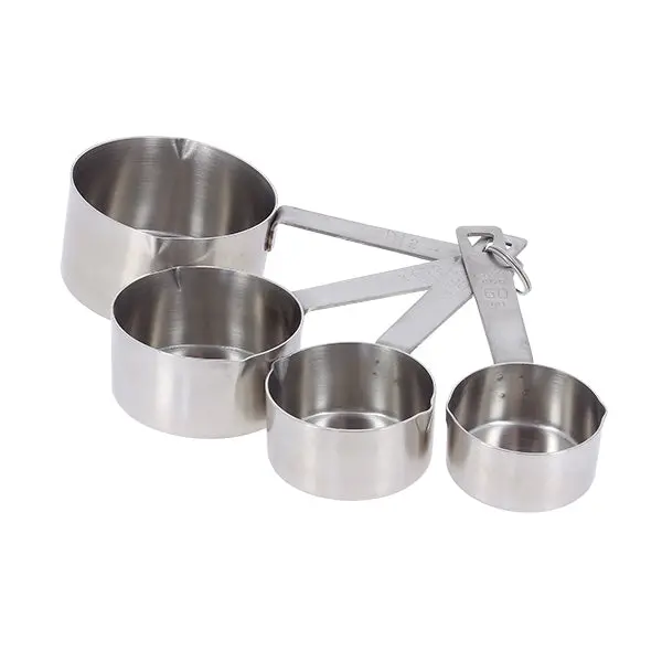 Set Of 4 Stainless Steel Measuring Cups By De Buyer 1