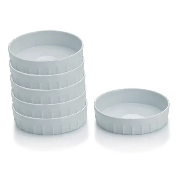 Set Of 6 Porcelain Ramekins – 12 Cm Diameter, Oven-Safe Serving Cups 1