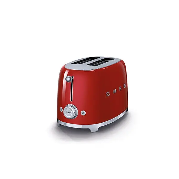 Smeg Tsf01Rdeu 2-Slice Toaster – Retro Red, 950 W 1