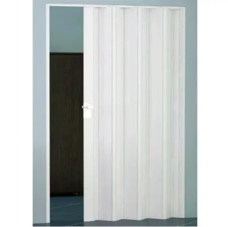 Smooth-Fold Sliding Door – 96 Cm × 210 Cm, White Finish 1