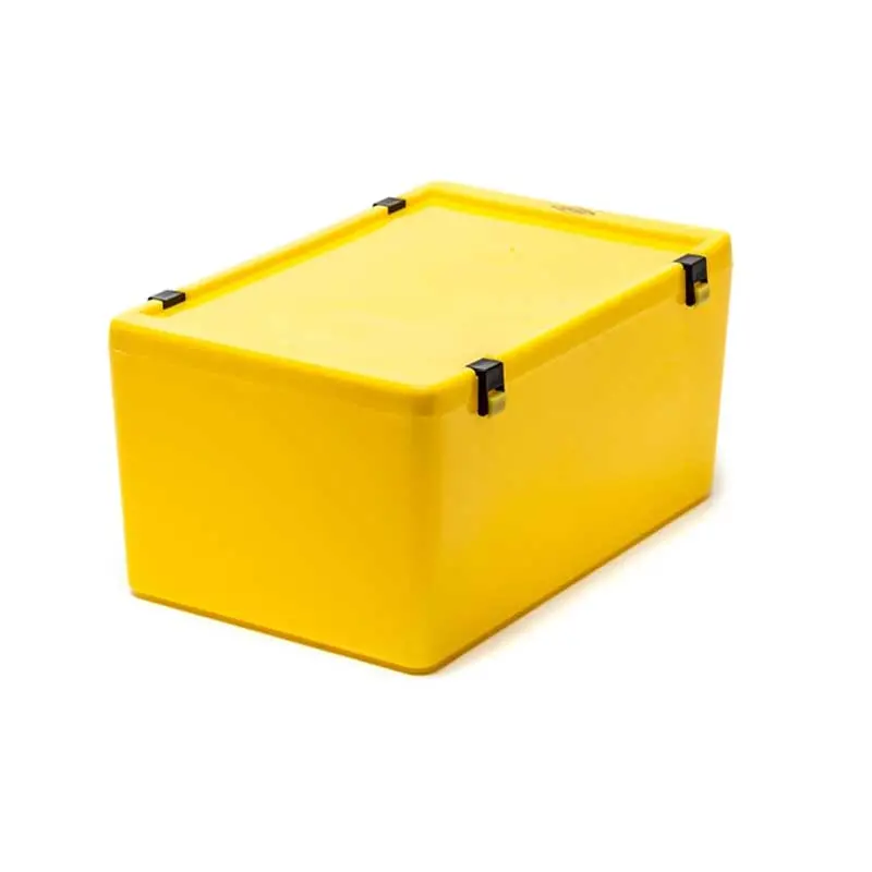 Speiko Heavy-Duty Yellow Dental Lab Transport Box 2