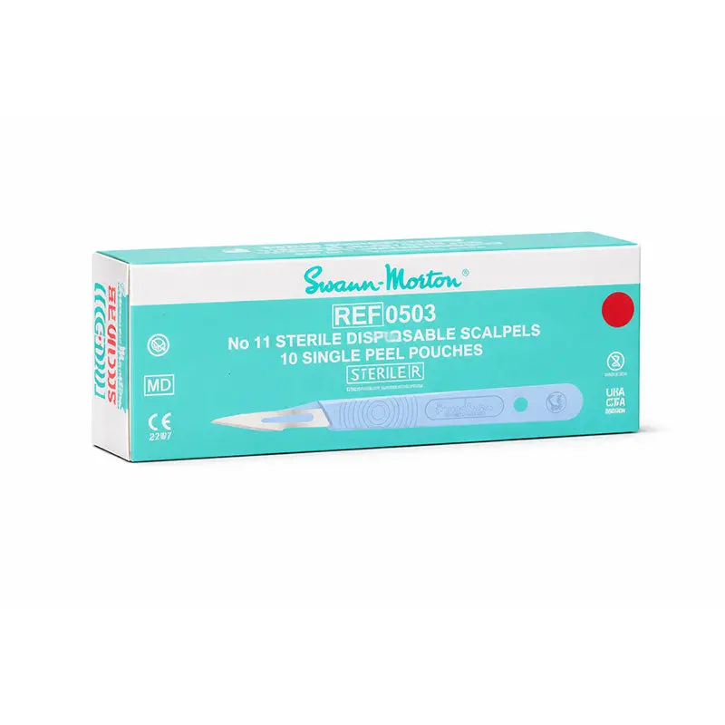 Sterile Disposable Scalpel Blades By Swann-Morton – Single-Use Packaging 1
