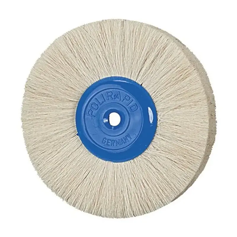 Straight Goat-Hair Polishing Brush – 4-Ring Design, 90 Mm Length 1