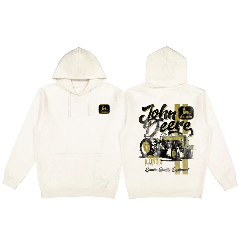 Striped Vintage Tractor Hoodie – John Deere Men'S Casual Wear 1