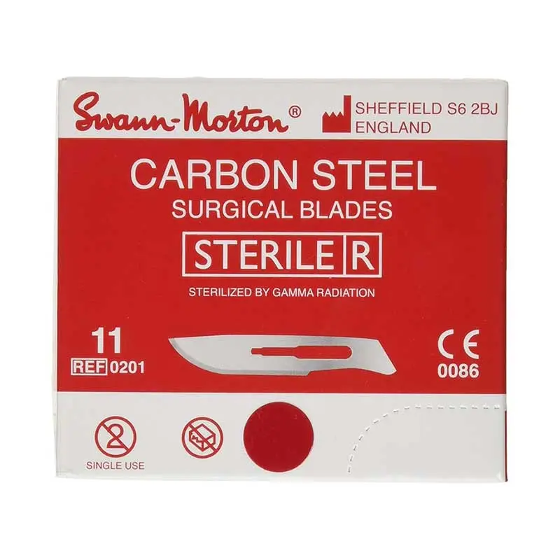 Swann-Morton Sterile No. 11 Scalpel Blades – Individually Packaged, 100 Units 1