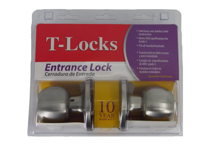 T-Lock Deadbolt With Key – Model T871 In Us32D Finish 1
