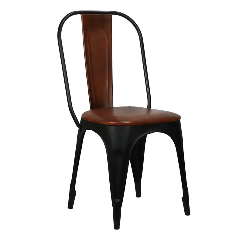 Tack Shop Leather Dining Chair – Iron Frame – Matthew Izzo Collection 1