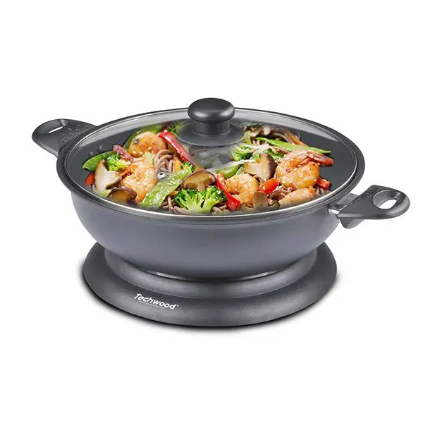 Techwood 3.6 L Electric Wok – 1500 W, Adjustable Temperature 1