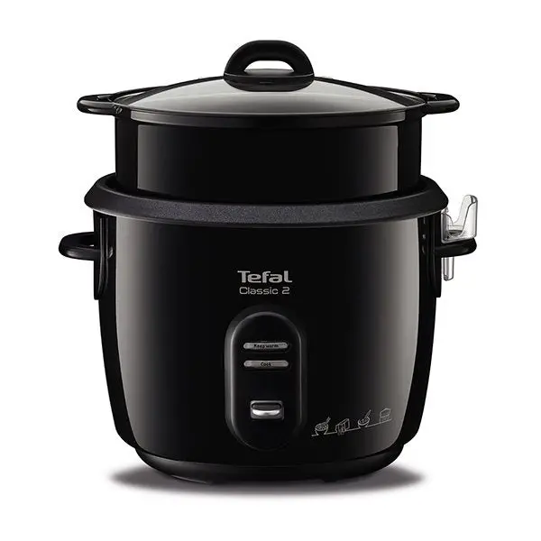Tefal Classic Electric Rice Cooker – 5 L, Metallic Black Rk103811 1