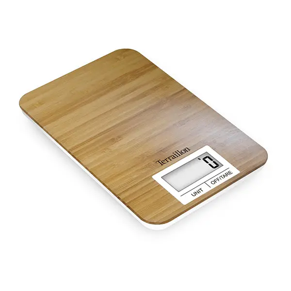 Terraillon Bamboo Digital Kitchen Scale – 3 Kg Capacity With Eco-Friendly Design 1