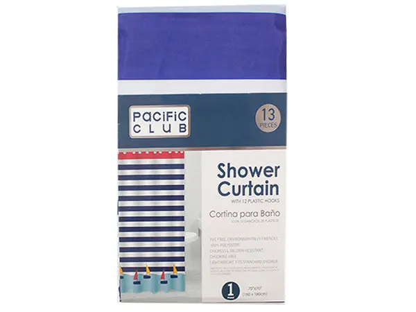 Textured Linen Shower Curtain – 180X180Cm Soft Touch Fabric 1