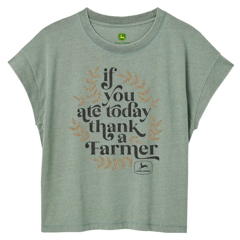 Thank A Farmer Vintage-Style John Deere Women'S T-Shirt 1