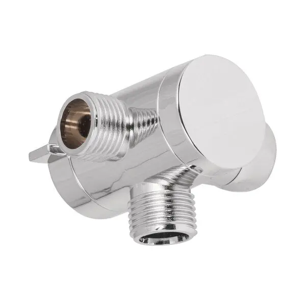 Three-Way Diverter Valve – Chrome-Finished, Model 49958 1