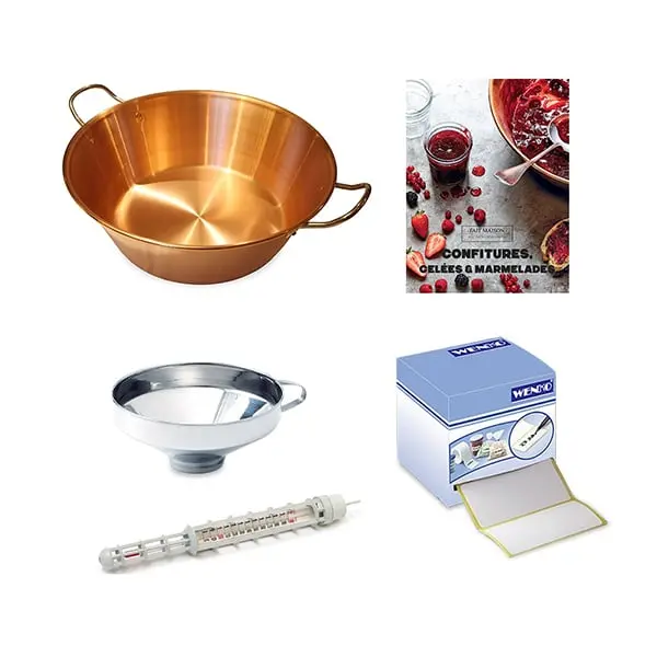 Traditional Jam-Making Kit – Copper Preserving Pan Included 1