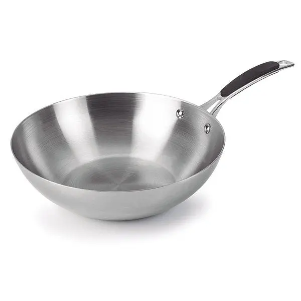 Tri-Ply Stainless Steel Wok – 28 Cm Balanced Base, Lacor 1