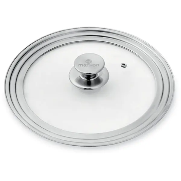 Tri-Size Tempered Glass & Stainless Lid Set – 28/30/32 Cm – Mathon 1