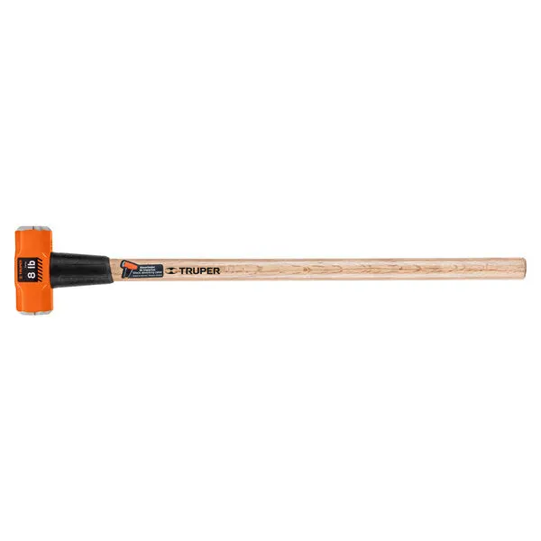 Truper 8-Pound Sledgehammer – Drop-Forged Steel Head, Hickory Handle (16511) 1