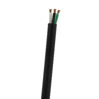 Tsj 12 Awg Black Rubber-Coated Electrical Wire 1